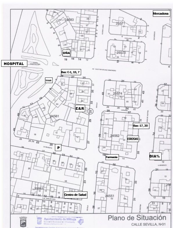 Aqui puedes ver un mapa del barrio y los lugares de interés que contiene. A parte de lo indicado hay abundantes tiendas de comestibles, bares, ropas, etc...